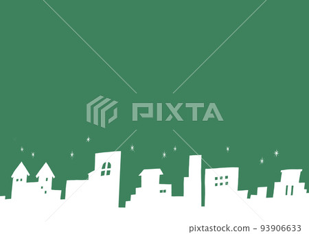 綠色背景城市景觀 綠色背景城市景觀 93906633