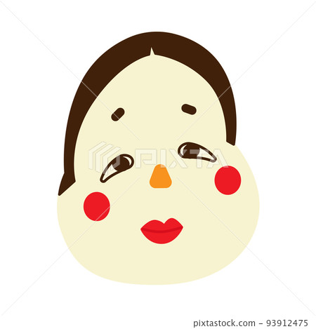 Vector illustration of Fukuwarai. 93912475