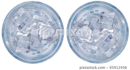 Clear water with ice or gin or vodka cocktail Clear water with ice or gin or vodka cocktail 93912936