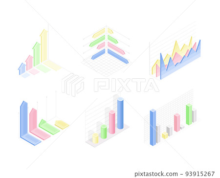 Isometric Infographic as Graphic Visual Representation of Information or Data Vector Set Isometric Infographic as Graphic Visual Representation of Information or Data Vector Set 93915267