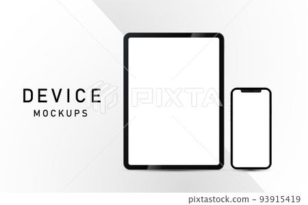 現代小工具的模型，如平板電腦和智能手機 93915419