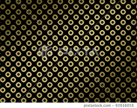 Black and gold Japanese pattern background Kanoko pattern 93916058