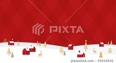Christmas cityscape vector illustration background Christmas cityscape vector illustration background 93918426