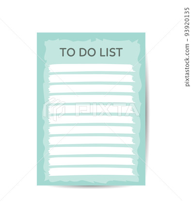 A template for a to do list in blue colors Schedule calendar notes vector illustration for printing A template for a to do list in blue colors Schedule calendar notes vector illustration for printing 93920135