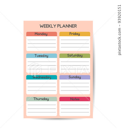 Pink Today and weekly planner template Clear and simple printable to do list Business organizer page Paper sheet Pink Today and weekly planner template Clear and simple printable to do list Business organizer page Paper sheet 93920151