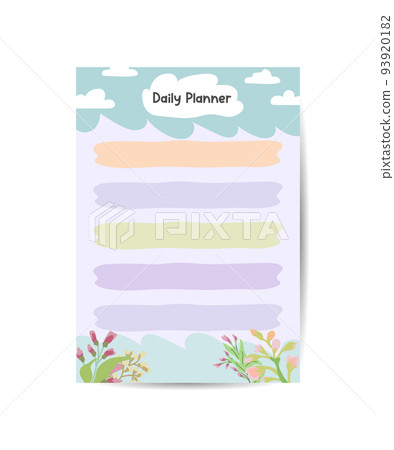 Templates to do list planner daily planner natural themes leaves pastel colors 93920182