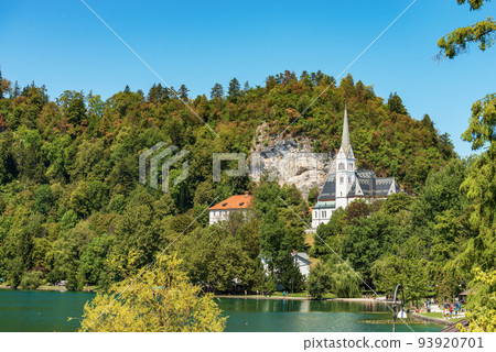 Lake Bled and the Saint Martina Parish Church - Slovenia Lake Bled and the Saint Martina Parish Church - Slovenia 93920701