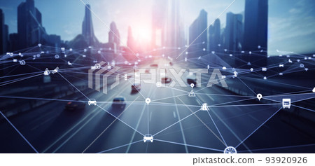 城市道路和交通網絡 ITS MaaS 93920926