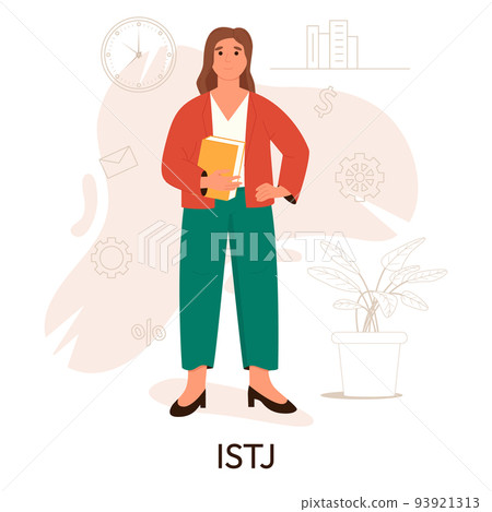 MBTI person types concept. Socionics mbti. Personality test. Flat vector illustration MBTI person types concept. Socionics mbti. Personality test. Flat vector illustration 93921313