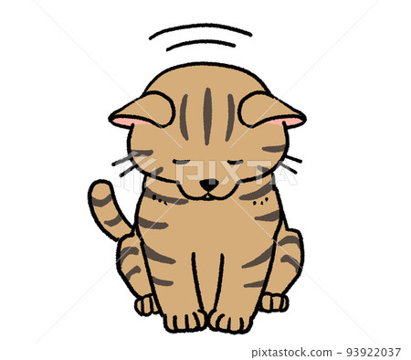 鞠躬虎斑貓 93922037