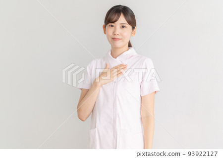 Woman in nurse clothes posing 93922127