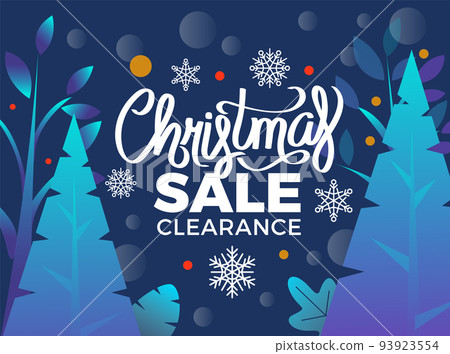 Christmas Sale Clearance Winter Promotional Poster Christmas Sale Clearance Winter Promotional Poster 93923554
