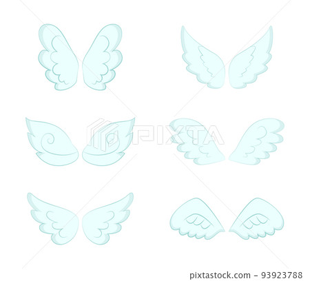 Pairs of Wings, Angelic Feathers and Plumage Set Pairs of Wings, Angelic Feathers and Plumage Set 93923788