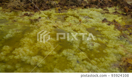Salt texture inside Dallol volcanic crater Danakil depression, Afar Ethiopia 93924108