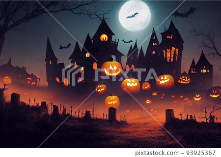 Halloween Night "AI Generated Image" 93925367