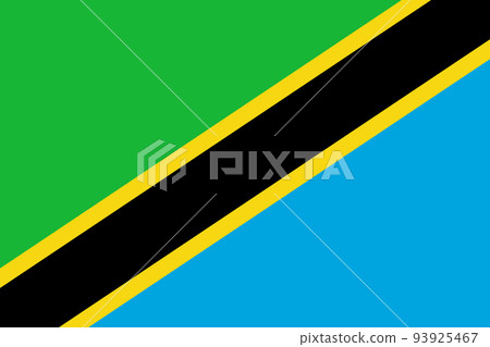 Tanzania vector flag. Aftrican country nation sign Tanzania vector flag. Aftrican country nation sign 93925467
