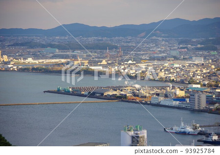 View of Komatsushima City and Anan City from Mt. Himine, Tokushima Prefecture View of Komatsushima City and Anan City from Mt. Himine, Tokushima Prefecture 93925784