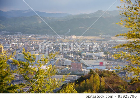 Looking towards Komatsushima City from Mt. Himine, Tokushima Prefecture Looking towards Komatsushima City from Mt. Himine, Tokushima Prefecture 93925790