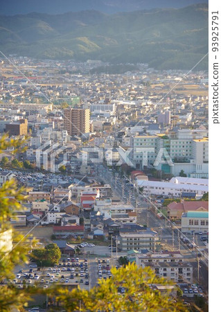 Looking towards Komatsushima City from Mt. Himine, Tokushima Prefecture Looking towards Komatsushima City from Mt. Himine, Tokushima Prefecture 93925791