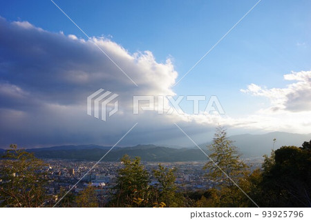 Looking towards Komatsushima City from Mt. Himine, Tokushima Prefecture Looking towards Komatsushima City from Mt. Himine, Tokushima Prefecture 93925796