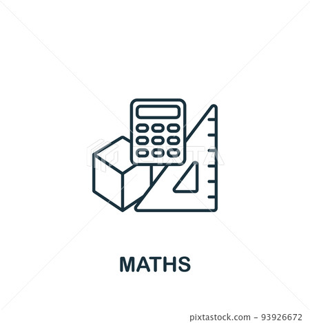 Science for kids logo set english physics math Vector Image