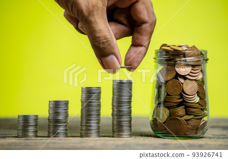 Save money and account banking for finance concept Save money and account banking for finance concept 93926741