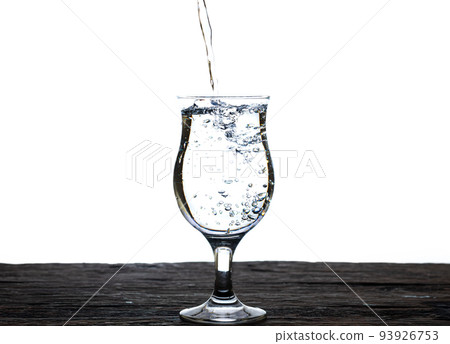 The image of pouring drinking water, into a glass, 93926753
