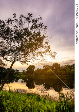 View of landscape nature and river and mountain View of landscape nature and river and mountain 93926771