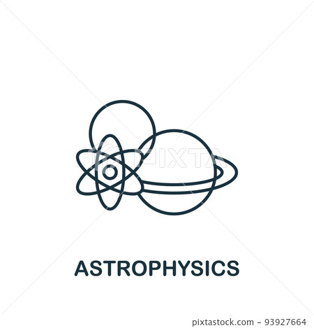 Astrophysics icon. Line simple Science icon for templates, web design and infographics Astrophysics icon. Line simple Science icon for templates, web design and infographics 93927664