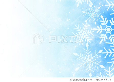 Background material_watercolor texture_snow 93933307