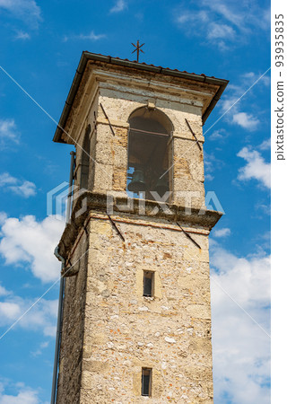 Ancient Bell Tower of a Small Church - Spilimbergo Friuli-Venezia Giulia Italy Ancient Bell Tower of a Small Church - Spilimbergo Friuli-Venezia Giulia Italy 93935835