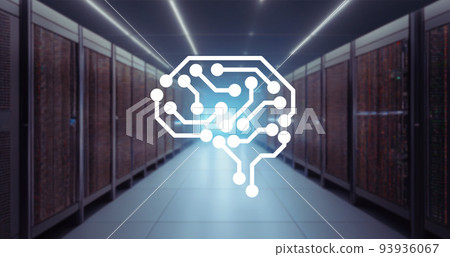 AI/artificial intelligence icon 93936067