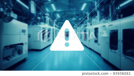 Factory and warning icons 93936081