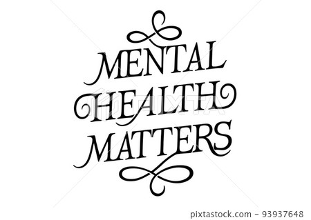 Mental Health Matters lettering Mental Health Matters lettering 93937648