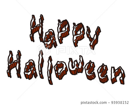 Distorted Happy Halloween character material 93938152