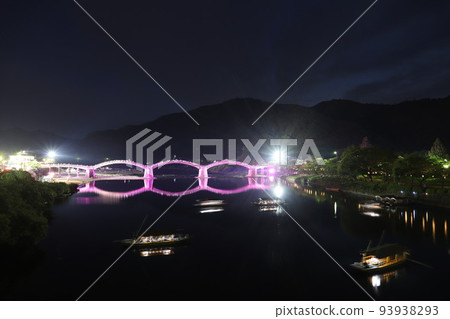 Kintai Bridge night in summer! Yamaguchi Tourism Iwakuni City 2022 Illuminated Kintaikyo Bridge Kintai Bridge night in summer! Yamaguchi Tourism Iwakuni City 2022 Illuminated Kintaikyo Bridge 93938293