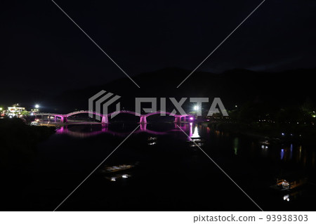 Kintai Bridge night in summer! Yamaguchi Tourism Iwakuni City 2022 Illuminated Kintaikyo Bridge Kintai Bridge night in summer! Yamaguchi Tourism Iwakuni City 2022 Illuminated Kintaikyo Bridge 93938303