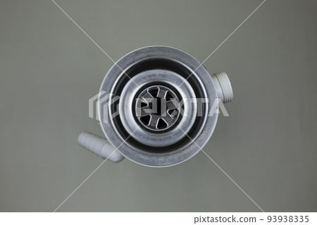 Sanitary set for the sink. Siphon with plastic white pipes for the bathroom Sanitary set for the sink. Siphon with plastic white pipes for the bathroom 93938335