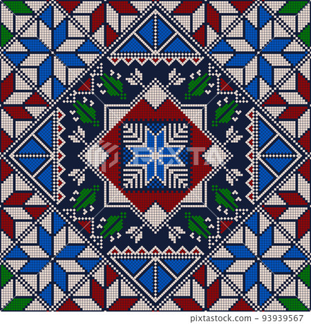Decorative Palestinian pattern 7 93939567