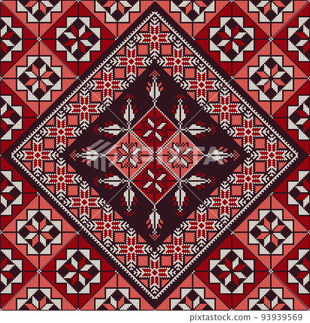 Decorative Palestinian pattern 9 Decorative Palestinian pattern 9 93939569