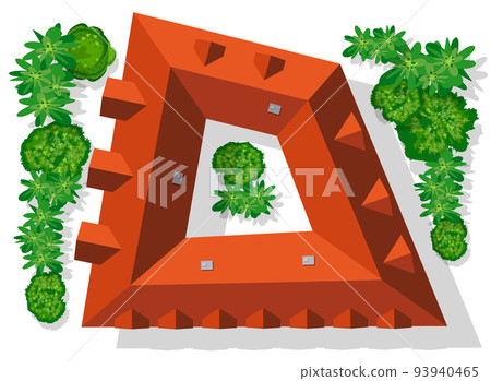 Top view of the city. Urban street 3D illustration Top view of the city. Urban street 3D illustration 93940465