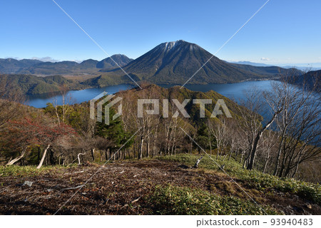 Autumn leaves Nikko, Mt. Sha, Lake Chuzenji, Mt. Nantai, Tochigi Prefecture 93940483