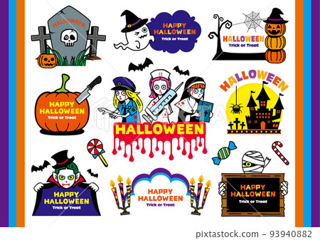 Halloween title SET 93940882