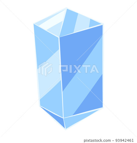 Illustration of crystal or mineral. Jewelry precious or semiprecious gem stone. 93942461