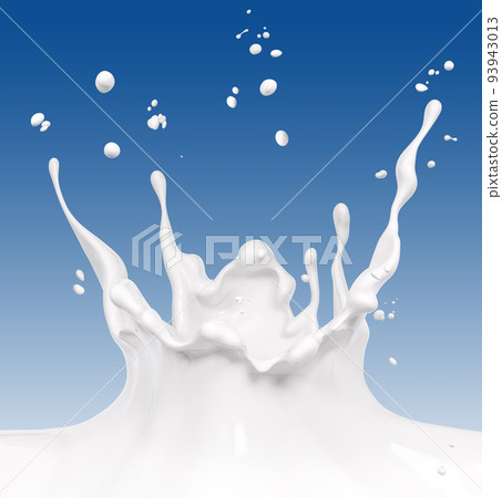 Milk splash, abstract liquid background, wavy drink illustration, dairy isolated 3d rendering 93943013