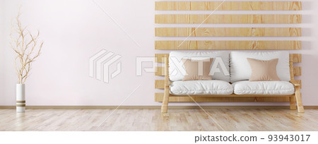 Interior design of modern living room  3d rendering 93943017