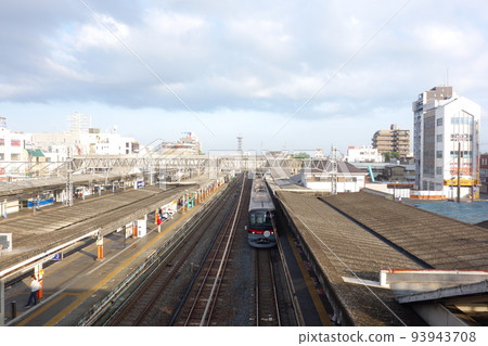 Kasukabe station building and surrounding buildings Kasukabe station building and surrounding buildings 93943708