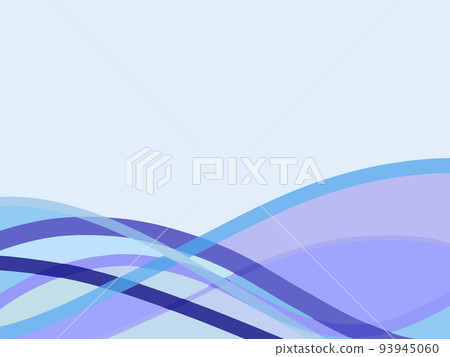 藍色波浪背景 藍色波浪背景 93945060