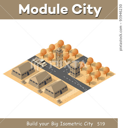Module base camp object element for building design army armed Module base camp object element for building design army armed 93946230