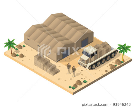 Module base camp object element for building design army armed Module base camp object element for building design army armed 93946243